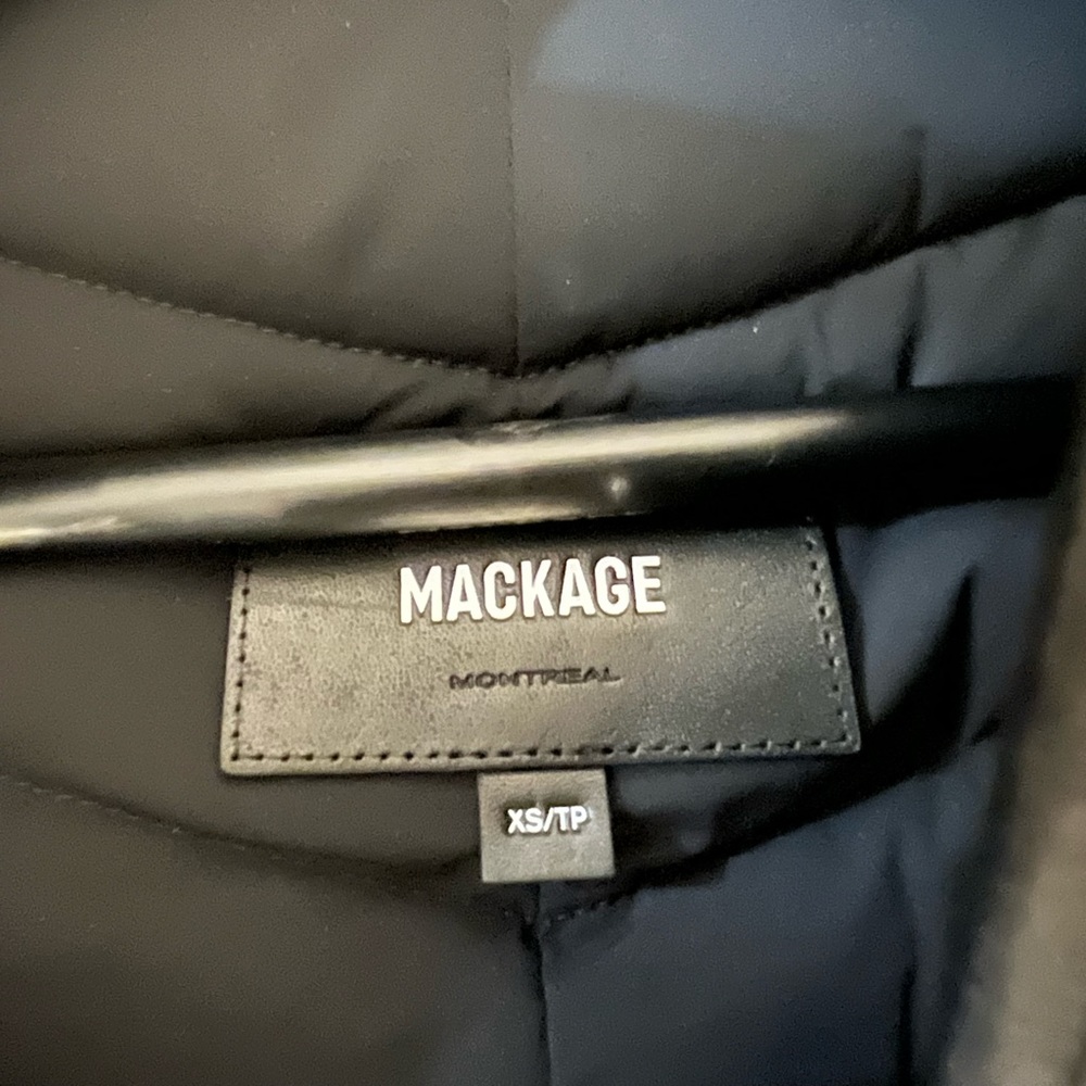 MACKAGE FARREN BLACK XS - BRAND NEW 360 DOWN STRETCH DOWN COAT - Picture 8 of 8